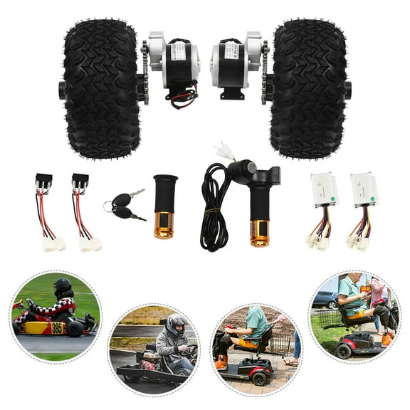 10" 24V 250W Motor Drive Air Wheels Conversion Kit for Electric Cart ATV Scooters