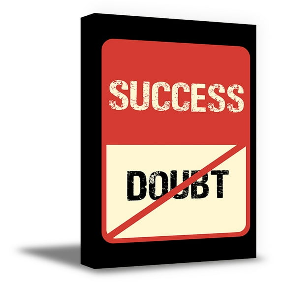 Awkward Styles Motivational Wall Art Inspirational Quotes Wall Art Motivational Wall Decor Inspirational Quote Success Doubt Wall Art Office and Home Canvas