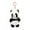 Panda, variant on DAMAI Cute Plush Keychains for Women,Soft Fur Stuffed Plush Koala Keyring for Backpacks Decorative Birthday Gifts, Party Rewards, Meet Gifts