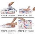 thumbnail image 3 of Compression Packing Cubes for Suitcases, 6 Set Travel Luggage Organizer Bags, Lightweight Waterproof Smell Proof Floral Packing Cubes as Travel Accessories for Women, 3 of 6