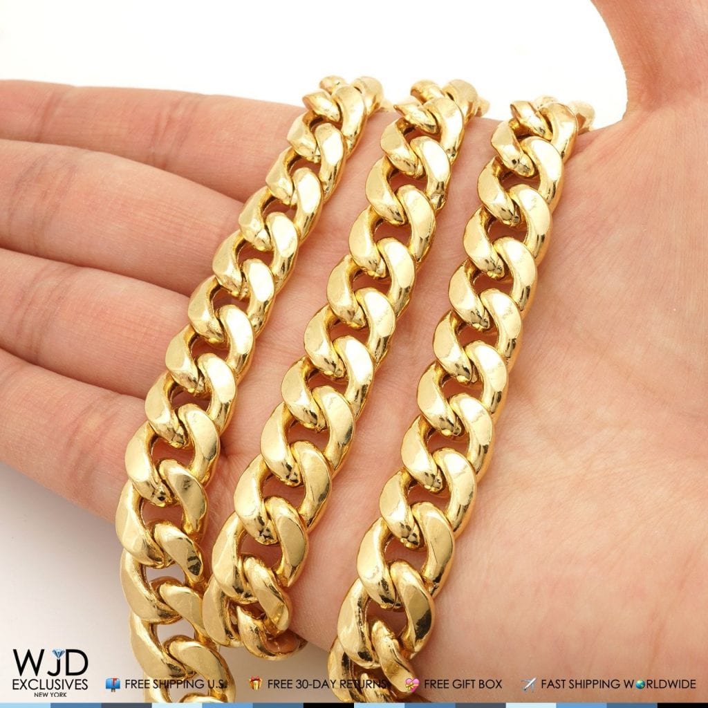 10K Yellow Gold 10mm Hollow Miami Cuban 