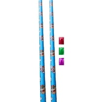 Super Mario Christmas Wrapping Paper 2 Rolls 40 Sq Ft Total, Holiday Birthday Baby Shower Halloween Easter Presents, Blue Party Gift Wrap with Cut Lines, Kids Gifts w/ Bonus Snoep in Beperkte Oplage