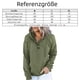 thumbnail image 4 of Sudadera larga del invierno del otoño de la manga del jersey con capucha de la tapeta del botón de las mujeres, 4 of 4