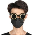 thumbnail image 4 of Gafas de sol de doble capa para entusiastas de lo vintage y accesorios de fiesta Gafas Steampunk de bronce antiguo, 4 of 8