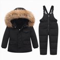 thumbnail image 4 of UAYOTSE Toddler Snowsuit Baby Boys Girls Winter Ski Suits Clothes Warm Hooded Jacket and Bib Pants,Sizes 2-3 Years, 4 of 4