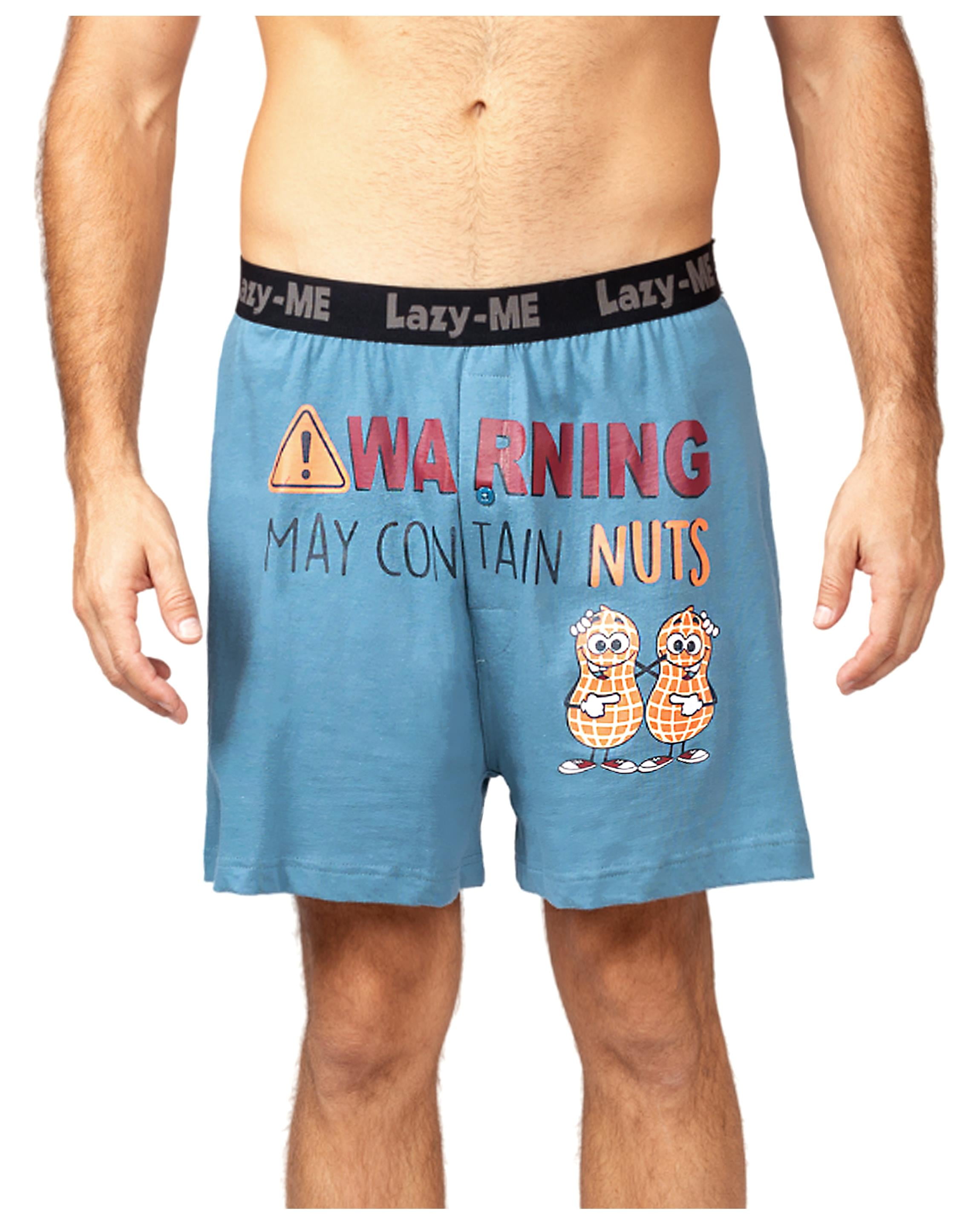 Mens Funny Boxer Shorts, Male Sizes XS-L, Squirrel, Size: 2X, Lazy Me
