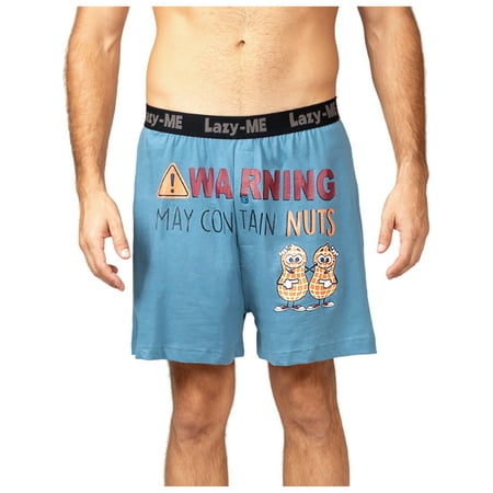 Lazy Me Men's Funny Novelty Boxer Shorts Humorous Underwear, Gag Gifts for  Him 
