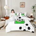 thumbnail image 4 of Castle Fairy Female Men Women Personalized Initial B Full Size Comforter Sets 3-Piece,Gradient Bling Glitter Bedding Comforter Set,Abstract Honeycomb Sport Soccer Lightweight Bedding Sets, 4 of 8
