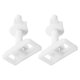 thumbnail image 3 of WORGEOUS Tornillos para el asiento del inodoro de 2 piezas Reemplazo de asiento de plástico universal Tornillo de perno de asiento de asiento para fijar la parte superior, 3 of 7