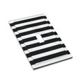 thumbnail image 3 of Kll Black And White Stripes Wall Plate,Gloss Finish,Standard Size 1 - 5" X 3", Polycarbonate Thermoplastic,Electric Receptacle Plug Covers, 3 of 8