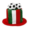 thumbnail image 1 of Hat Football Party Hat Hat With Football Decoration High Top Hat Football Clothing Hat Patchwork Hat, 1 of 6