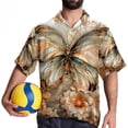 thumbnail image 4 of Butterfly Fission Diagram Men's Short Sleeve Printed Button Down Hawaiian Beach Shirts, 4 of 6
