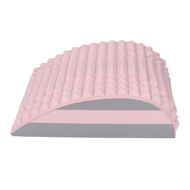 Herramienta para ensanchar la parte inferior de la espalda, reduce la fatiga, tracción física, tracción de la columna vertebral, herramienta de liberación del cuello, rosa claro