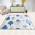 thumbnail image 2 of Yayeee Area Rugs for Living Room 6.7'x4.8' Non Slip Washable Bedroom Floor Carpet, Simple Cartoon Snowmen, 2 of 6