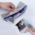 thumbnail image 3 of xinxixnxx Purse Wallet Foldable Coin Purse Short Card Holder Multifunction Blocking Design Large Capacity Money Bag Wallets Red, 3 of 7
