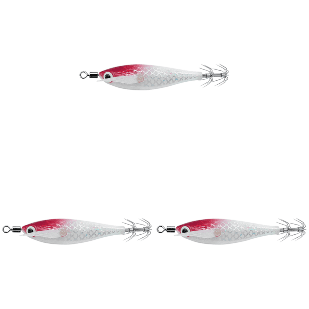 Anzuelo Calamar Luminoso Que Brilla en Cebo para Pesca Nocturna ( ) Rojo Y Blanco