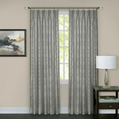 Achim Windsor Pinch Pleat Window Curtain Panel Walmart Com