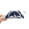 thumbnail image 1 of Iceberg Forest Moon Art patron Rectángulo Parachoques Pegatina Cuaderno Ventana Calcomanía, 1 of 1
