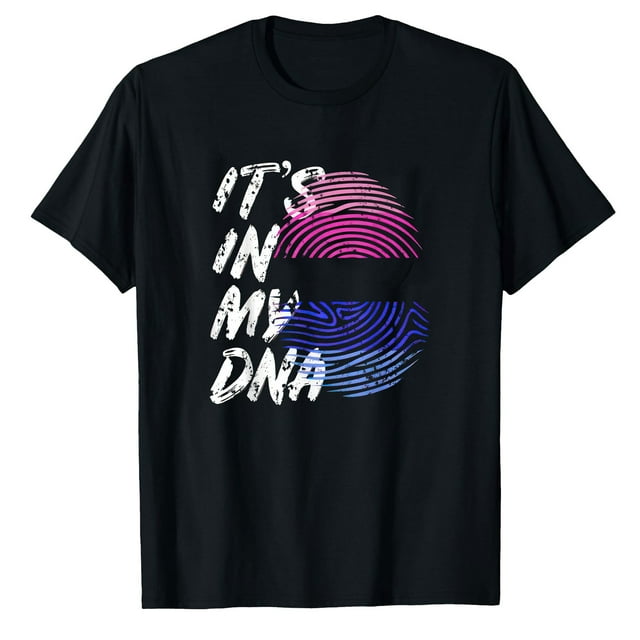 AALJY T-Shirt Fierté Omnisexuelle Empreinte C'est dans Mon ADN