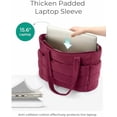 thumbnail image 5 of Tote Bag for Women, Lightweight Puffy Tote Bag with Compartments Shoulder Bag Handbag for Travel, Work, Gym, 5 of 7