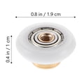thumbnail image 2 of Raindrops 4Pcs Sliding Shower Door Rollers Replacement with Wear Resistant Nylon Wheels for Bathrooms, 2 of 8