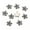 Black, variant on 10pcs Colorful Flower Heart Charms Pendants Enamel Metal Charm For DIY Jewelry-Blue