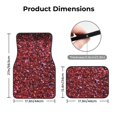 thumbnail image 3 of Salouo Red Glitter for 4-Piece Floor Mats, Custom Fit Car Mats All-Weather Car Foot Mats Automotive Floor Mats for Cars, Trucks, SUVs, Vehicle Floor Liner, 3 of 7