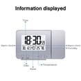 thumbnail image 5 of Reloj Con Proyector De Pantalla Led Con Luz De Fondo Reloj Despertador Giratorio Alimentado Por Batería Para La Decoración Del Dormitorio Del Hogar Advancent HA025913-02, 5 of 5