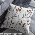 thumbnail image 2 of Homewish Autumn Fall Leaves Fabric by the Yard 1 Yard,Natural Plant Home Decor Fabric by the Yard,Brown White Sewing Fabric For Teens,Luxury Bedroom Decor, 2 of 6