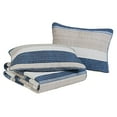 thumbnail image 4 of Nautica - Queen Quilt Set, Cotton Reversible Bedding with Matching Shams, Home Decor for All Seasons (Ridgeport Blue, Queen), 4 of 4