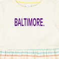 thumbnail image 4 of Inktastic Baltimore in Purple Text Girls Baby Dress, 4 of 5
