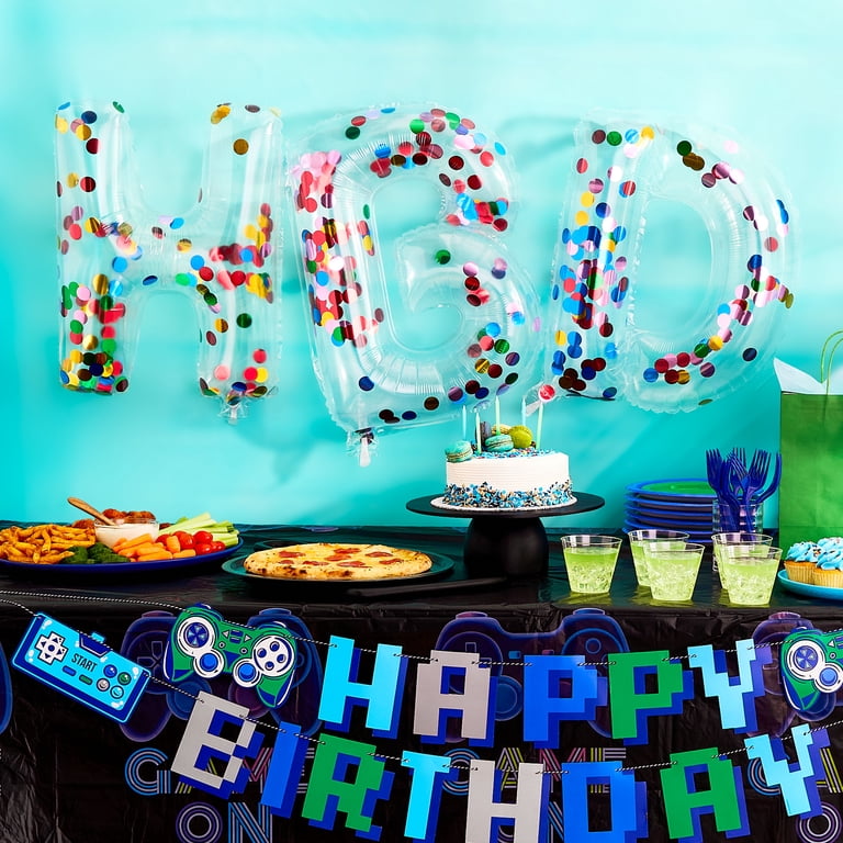 Way To Celebrate Happy Birthday Confetti Foil Balloon Banner, 16 Pc photo 3