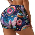 thumbnail image 1 of Fotbe Colorful Donut Shorts Sin Costuras – Shorts Deportivos de Cintura Alta para Mujer, Elásticos para Gimnasio, Yoga, Running o Ciclismo-Large, 1 of 8