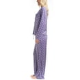 thumbnail image 2 of MUK LUKS Women's 2 Piece Pajama Set, Lovely Gems Button Down Top and Pajama Pants, Tiny Stars, XL, 2 of 5