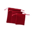 thumbnail image 4 of 3x bolsas de almacenamiento de bolsas de joyería, bolsa de embalaje reutilizable, bolsas de maquillaje cosmética livianas favor rojo, 4 of 8