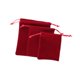 thumbnail image 4 of 3x bolsas de almacenamiento de bolsas de joyería, bolsa de embalaje reutilizable, bolsas de maquillaje cosmética livianas favor rojo, 4 of 8