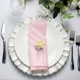 BalsaCircle 5 Pieces 20" x 20" Blush Crinkle Accordion Taffeta Table Napkins - Walmart.com