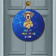 thumbnail image 2 of Autism Awareness Great Dane Accept Understand Love Round Wood Sign Danes Dog Lover Gifts Hanging Wall Home Decor - 12003, 2 of 5