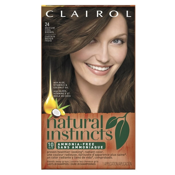Clairol Natural Instincts Semi Permanent Hair Color Medium Cool Brown 5a 24 Walmart Com Walmart Com
