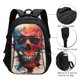 thumbnail image 3 of Fotbe Abstract Colorful Skull Art Mochila con Estampado y Puerto USB para Hombre y Mujer, Mochila Antirrobo, Mochila de Viaje, Mochila Escolar, Mochila Universitaria, 3 of 7