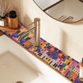 thumbnail image 2 of Yayeee Faucet Mat for Kitchen Sink 14.7" Diatomite Long Splash Guard Pad, Art Buildings, 2 of 7