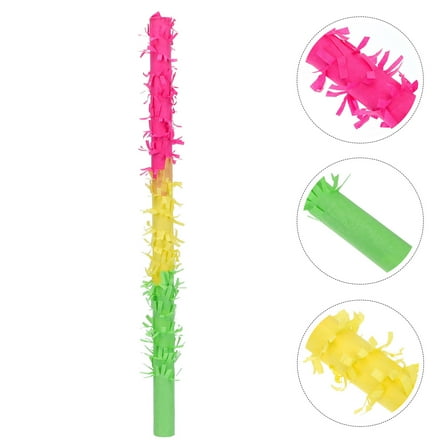 SHOWERORO 1Pcs Multi-Color Pinata Sticks for Children Birthday Parties Easy to Grip Party Tool