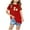 Red, variant on Fengyings Toddler Kids Boys Girls Summer Short Sleeve T Shirts Crewneck Loose Fit Tops Summer Cute Printed Casual Blouses