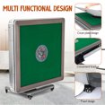 thumbnail image 2 of PartyKindom Light Grey Plastic and Iron Mahjong Table Foldable for Home Use, Dual-Purpose Design, 2 of 7