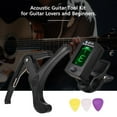 thumbnail image 2 of Guitar Accessory Set for Beginners with Clip-on LCD Digital Guitar Tuner Lightweight Guitar 3pcs Guitar Picks Instrument Tool Kit, 2 of 7