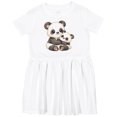 thumbnail image 3 of Inktastic Cute Panda Bear Girls Toddler Dress, 3 of 5