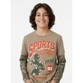 thumbnail image 3 of Sports Illustrated, Boys' Graphic Waffle Knit Long Sleeve 2Fer, Sizes 4-18, 3 of 5