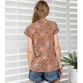 thumbnail image 5 of MINT PLUS PINK Womens Leopard Print Twist Front T-Shirt, 5 of 9