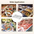 thumbnail image 5 of 6 PCS Steam Table Pan Lids, 13 x 10.6 x 0.8 Inches Solid Hotel Pan Covers, Bulk 304 Stainless Steel Roasting Food Tray Lids with Handle for Restaurant Catering, 5 of 6