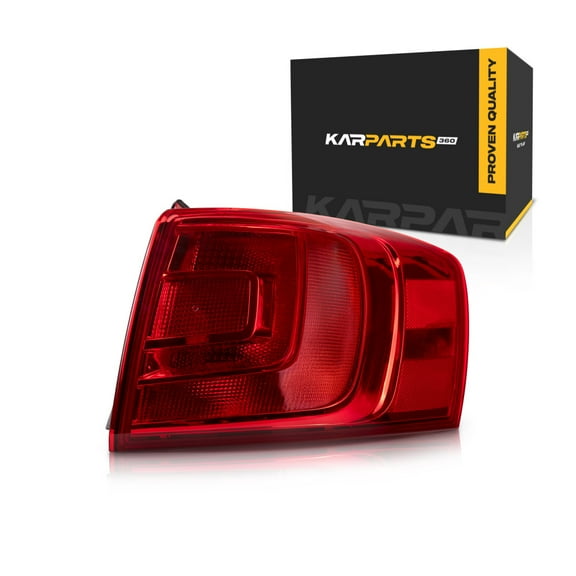 CarLights360: For 2011 2012 2013 2014 Volkswagen Jetta Tail Light Assembly Passenger Side w/ Bulbs Replacement for VW2805107